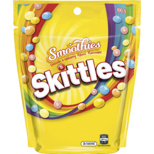 Chocolate Bags: Skittles Smoothies Confectionery 190G