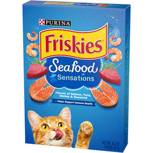 Cat Dog Food: Friskies Dry Cat Food Seafood Sensations