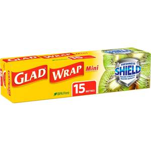 Household: Glad Mini Wrap Cling Wrap 200mm Wide 15m