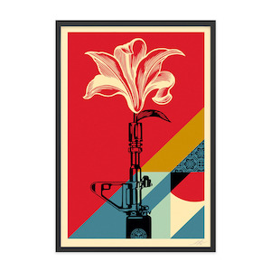 Shepard Fairey Obey Prints: Shepard Fairey (OBEY) - AR-15 Lily