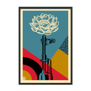 Shepard Fairey (OBEY) - AK-47 Lotus