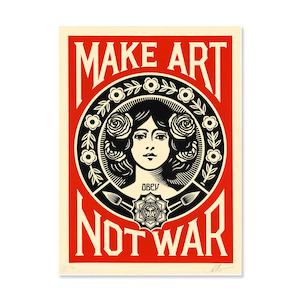 Shepard Fairey (OBEY) - Make Art Not War (Unframed)