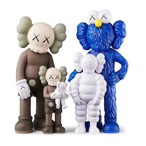 Kaws Luxury Collectible Toy: KAWS - Family (Brown/Blue/White)