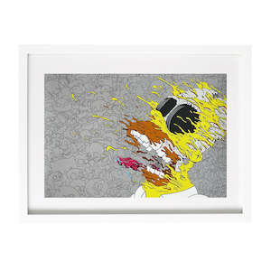 Matt Gondek Prints: Matt Gondek - Deconstructed D'oh Nut (Grey)