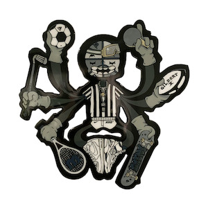 Jimi Grins Prints: Jimi Grins - The Referee | Monochrome