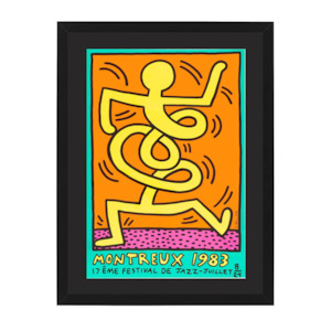 Keith Haring- 1983 Montreux Jazz Festival - Orange