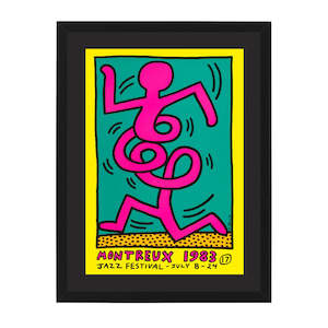 Keith Haring- 1983 Montreux Jazz Festival - Green
