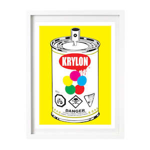 Denial Limn Gallery Urban Art Nz: Denial - Krylon Soup Pop Can | Yellow