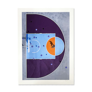 Petra Leary Limn Gallery Urban Art Nz: Petra Leary - Violet (Unframed)