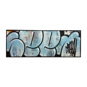 Seen Limn Gallery Urban Art Nz: SEEN - Blue Bubble Tag (Large)