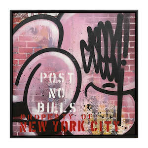 Seen Limn Gallery Urban Art Nz: SEEN - Pink Bubble Tag