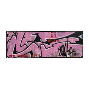 Seen Limn Gallery Urban Art Nz: SEEN - Pink & Black SEEN Tag