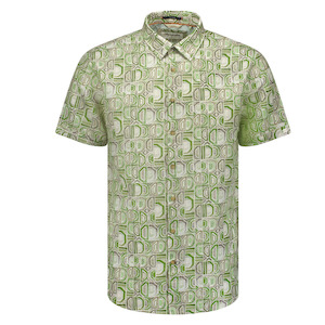 Mens Dress Shirts: No Excess Green Short sleeve