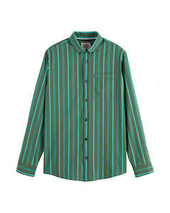 Mens Dress Shirts: Regular Fit Yarn Dye Stripe Shirt 178715 250