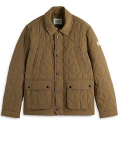 Scotch Soda: Geometric quilted coat- Golden