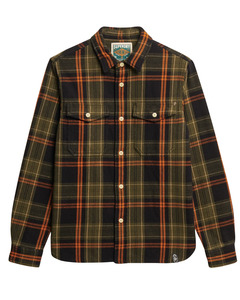 Mens Dress Shirts: Peyton Check Black Merchant Heavy