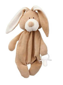 Baby Toys: Comforter Bunny With Dummy Holder