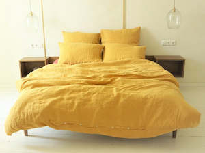 Linen Bedding: Linen Duvet Cover Queen (2 colour options)