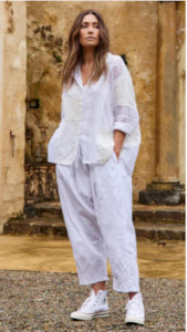 Womens Linen Shirts: Megby Kahani Shirt Cotton Linen