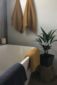 Linen/Cotton Waffle Hand Towel 50x70 (Colour options)