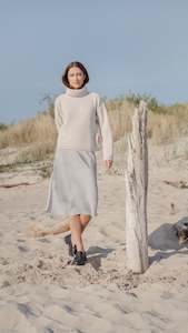 Merino/Cashmere Wool High Neck Sweater Beatrise