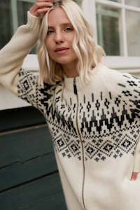 Norwegian Wool Cardigan With Zip