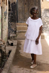 Womens Linen Shirts: Mia Top Cotton Poplin