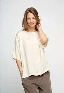 Womens Linen Shirts: Harper Silky Top