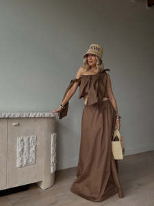 Woman: Luca Skirt Cotton Espresso