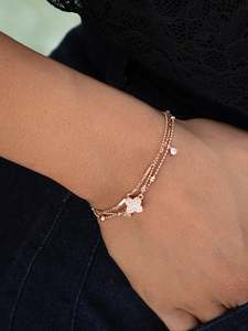 Millo bracelet 3 chains petite flower
