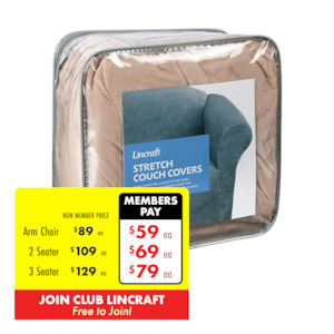 Living: Stretch Couch Cover, Mocha