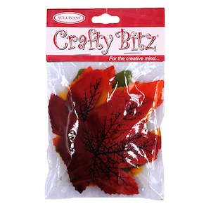 Flowers Feathers And Masks: Crafty Bitz Autumn Leaves, Small- 25pk