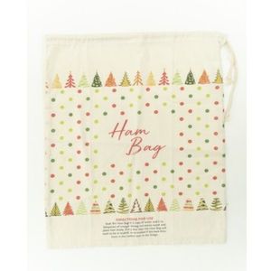 Christmas Novelty: Calico Ham Bag, Trees- 50cmx40cm