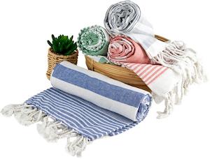 Bathroom: Athena Home Collection Assorted Turkish Towels, 1m x 1.8m