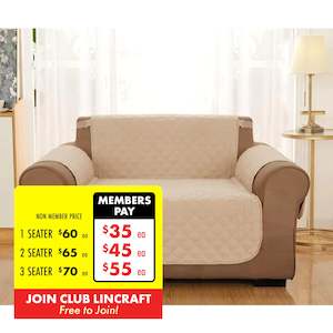 Living: Formr Quilted Sofa Protector - Mocha