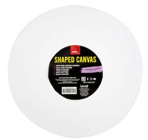 Artist Paints: Makr Shaped Canvas, Round Shape