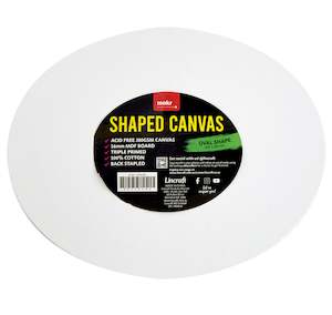 Artist Paints: Makr Shaped Canvas, Oval Shape