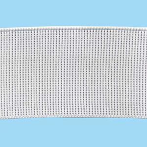 Haberdashery Essentials: Sullivans Ribbed Non Roll Elastic, White - 50mm