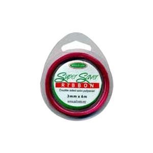 Haberdashery Essentials: Sullivans Ribbon Satin, Fuchsia- 3 mm