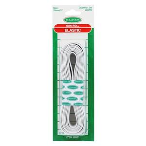Haberdashery Essentials: Sullivans Elastic, White -20mm