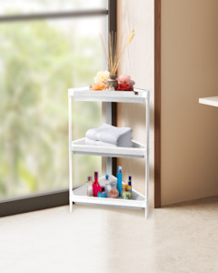 Mayd 3-Tier Corner Rack, 33x33x70cm