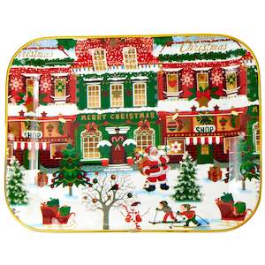 Christmas Plate Plastic- 45.7x34.3cm