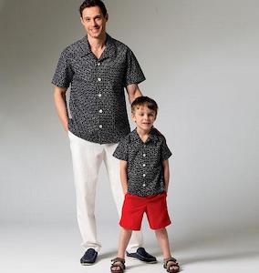 McCall's Pattern M6972 Men's/Boys' Shirt, Shorts and Pants