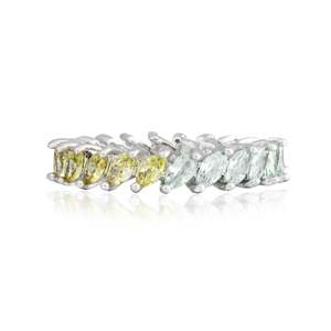 A Dusting of Jewels - Rings | Tourmaline and Aquamarine Ombre