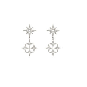 The Chaos Of Stars The Alignment Of Stars: Constellation Mini Earrings | Platinum