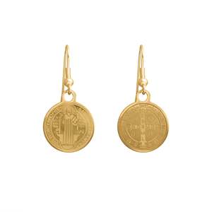 Saints: Saint Earrings | Gold