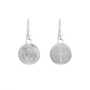 Saints: Saint Earrings | Silver