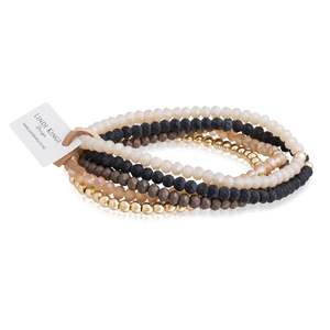 Lkd Classic: Beaded Bracelet Set | Bronzed