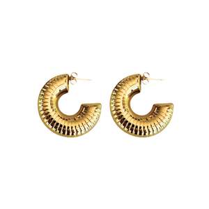 Luxe Large Hoops | Gold