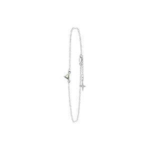 Bracelets: Byzantine Romance - Prism Bracelet| Silver with Olive Stone